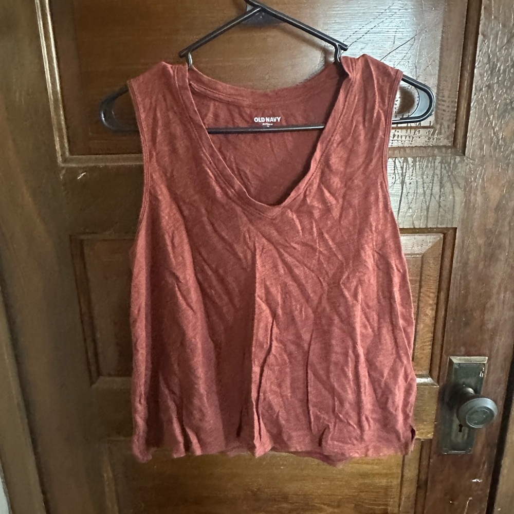 Old Navy Women's Burnt Orange Tank Top